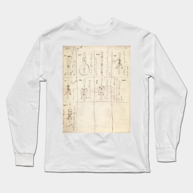 Faraday on electromagnetism, 1823 (C015/4891) Long Sleeve T-Shirt by SciencePhoto